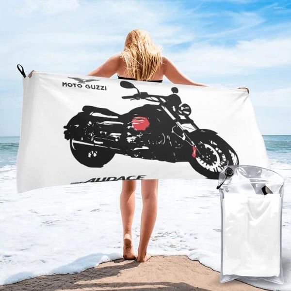 Handtuch Moto und Guzziss Audace zum Verkauf schnelles trockenes Fitnessstudio -Bad leicht zu tragen Humorgrafik