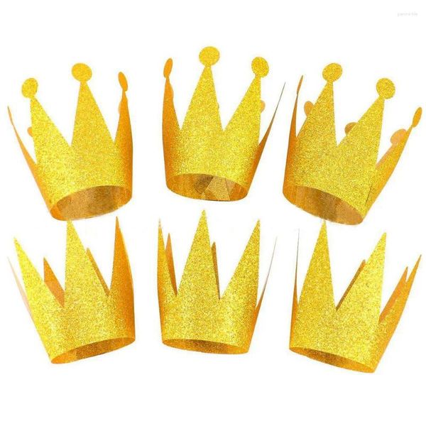 Decorazione per feste Birthday Gold Crown Cappellini per baby Shower Wedding Caps Funny Caps Props Pasqua per bambini adulti