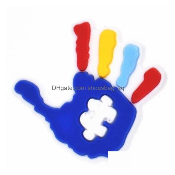 Gioielli colorf puzzle zoccolo giacca (accessori per la moda in pvc intasamento per la decorazione del braccialetto da braccialetti per bambini drop drop drop drop drop dropele
