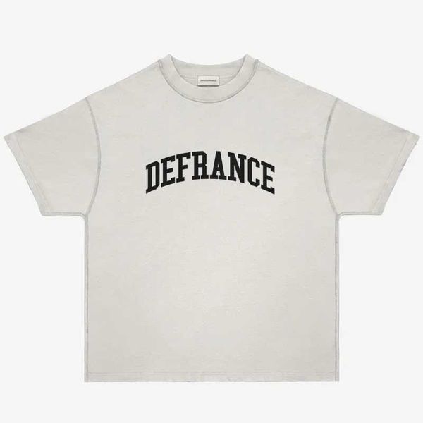 T-shirt maschile anodefrance slogan vintage High Street ADF T-shirt a maniche corta 1 1 Batton Crew Neck Mens Womens T-shirt Arnodefrance J240402