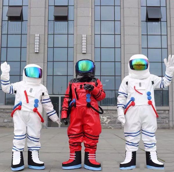 2024 Venda de fábrica Hot Space Suit Astronaut Mascot Costume Backpack com luva, sapatos, frete grátis Tamanho do adulto