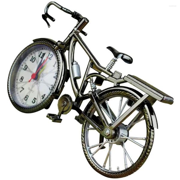 Настенные часы винтажные часы украшения ретро тревоги спальни радио маленькие велосипедные тревоги