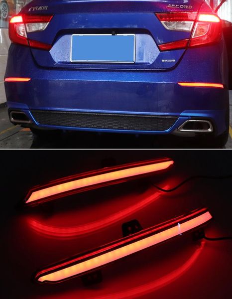 1Pair Heck -Nebel -Lampe für Honda Accord Inspire 2018 2019 Plug and Play Car LED Heck -Stoßfänger Bremslicht Dynamische Blinkerreflektor8377230