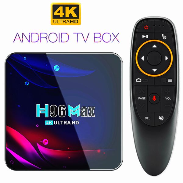 Box 4K Android TV Box Quadcore Streaming Media Player Google Play Play mais de 10000 aplicativos de vídeo de música