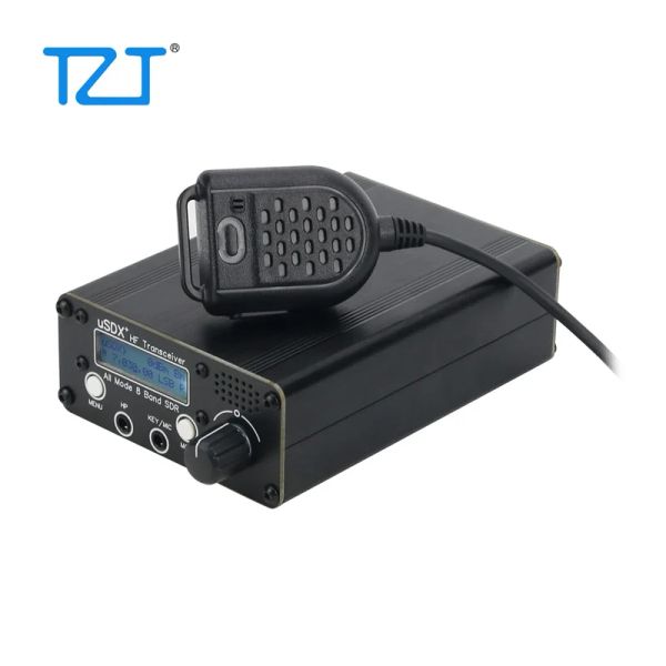 Rádio TZT atualizou 35W USDX+ SDR Transceptor All Mode 8 Banda HF Ham Radio QRP CW Transceiver 80m/60m/40m/30m/20m/17m/15m/10m