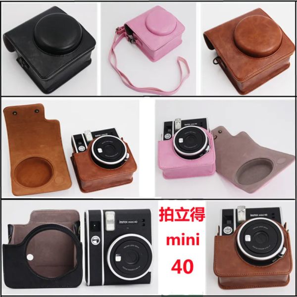 Montieren geeignet für fuji polaroid instax mini 40 Kameratasche Schutz Lederhülle Mini 40 Shell