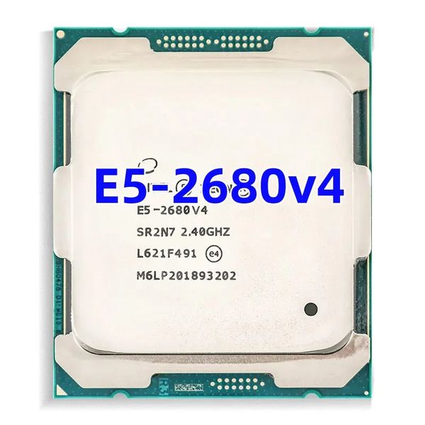 E52680V4 E5 2680 V4 Destekler x99 Anakartlar 240GHZ 14Core 35m 14nm LGA20113 TPD 120W Yüksek Kaliteli CPU 240326