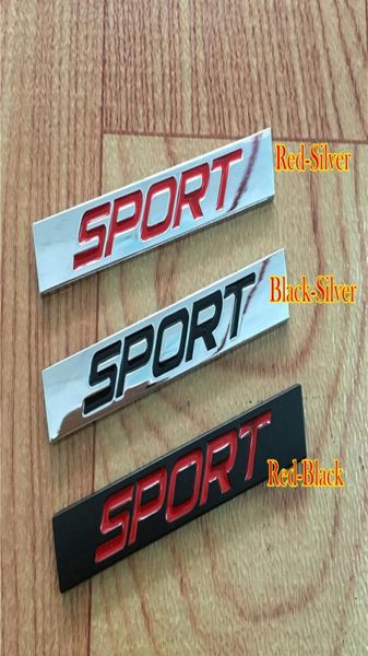 3D Metal Sport Logot Square Bar Car Styling emblema Badge Auto Recupeamento de adesivo Decal