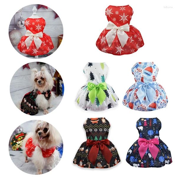 Vestuário para cachorro roupas de animal de estimação de roupas de estimação saia de arco doce vestido princesa para gatos de cachorro casamento chihuahua yorkie teddy