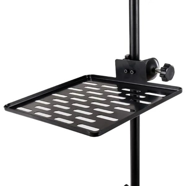 Acessórios Cartão de som Bandeja Hollowedout Live Broadcast Rack Rack Stand com suporte de clipe de armazenamento de armazenamento regulador gratuito