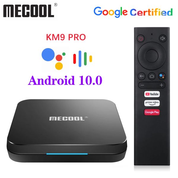 Box Mecool KM9 Pro Google Certyfikat Androidtv Android10 4GB 32GB KM2 2GB 16GB Procesor Amlogic S905X2 9.0 KM3 ATV 4G 64G 4K Smart TV