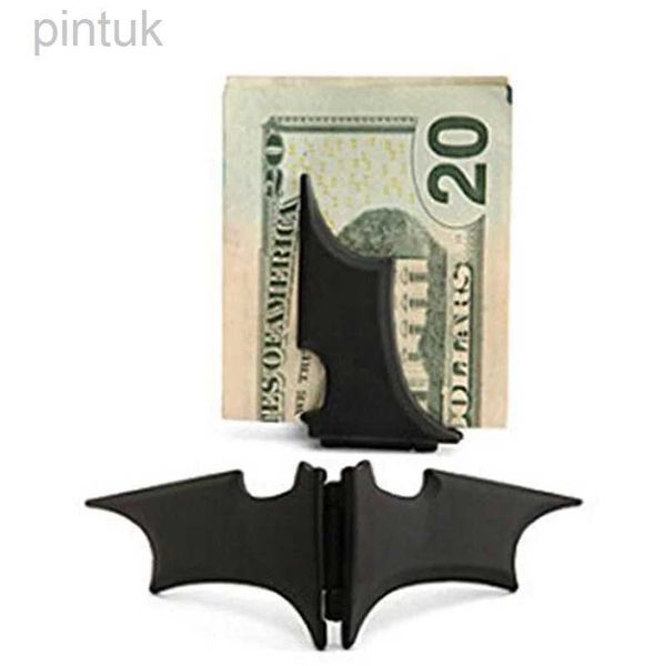 Money Clips Mens нержавеющая сталь Batwing Bat Slim Id Cash Money Clip Holder Magnetic Id Holder для мужчин Женщины Money Clip Card 240408