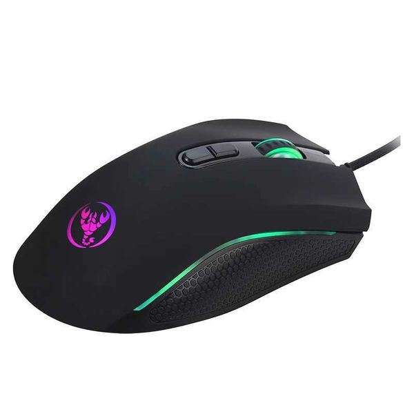 Ratos novos botões de jogo de jogo de jogo de jogos com fio 7 3200dpi LED Optical USB Computer Mouse Gaming Mouse Mauser Y240407T27F