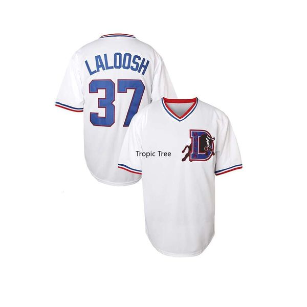 Polos da uomo Nuke Laloosh Jersey 37 Durham Movie Baseball Jersey 8 Crash Davis Jersey Mens Shirt Cosplay Abbigliamento All Punch Us Size S-XXXL