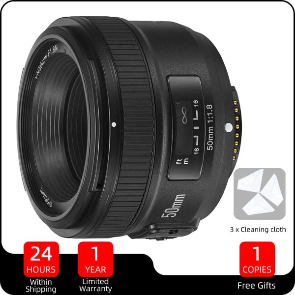 Acessórios Yongnuo yn50mm f1.8 grande foco automático de abertura lente pequena para Nikon d3000 canon 70d câmeras DSLR EOS com Efeito Super Bokeh