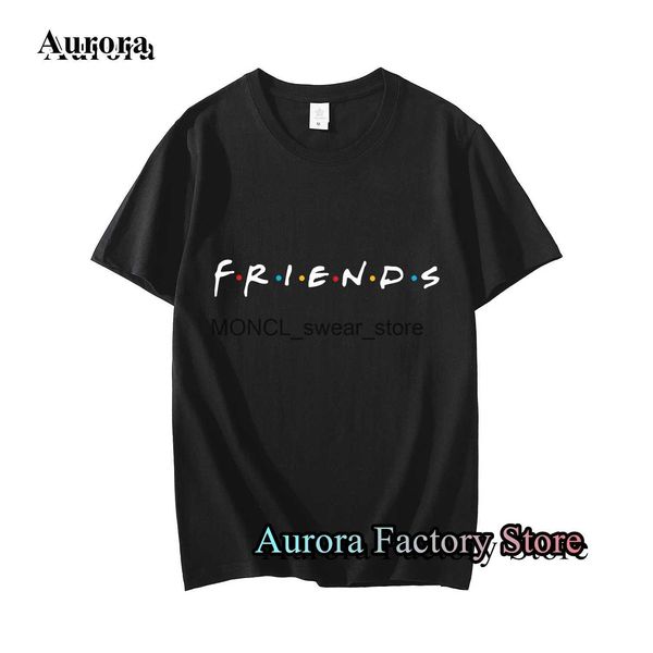 Herren T-Shirts Freunde TV-Show T-Shirt Herren Sommer Baumwolltops Tees Buchstabe bedruckte Kleidung cool