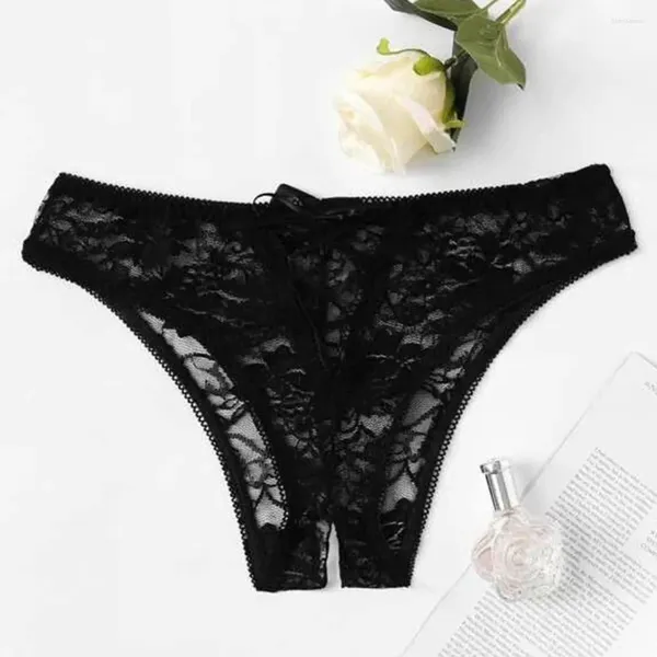 Mutandine femminili Donne sexy Lingerie Apertura del cavallo Mieto esotico Underpants Female Intimato senza cavallo trasparente