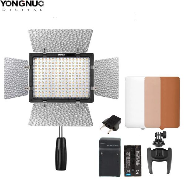 PARTI YONNUO YN160III YN160III PRO LED LED LIGHT 5600K 12W Accessori opzionali per fotografie Video Light Camera DV Canon Nikon