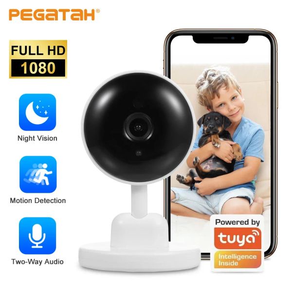 Monitore IP -Kamera 3MP Indoor Tuya WiFi Smart Home Camera Baby/Haustier Monitor Wireless Überwachung Smart Home Night Vision AI Erkennen Sie Aktion