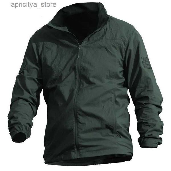 Наружные куртки с капюшонами FX-Outdoor тактическая одежда для кожи для мужчин дышащая ветряная куртка летняя одежда FSTAR L48