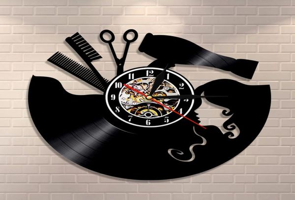 Расческа ножницы для волос салон красавица настенные часы парикмахерская записи с часами винтажные стены парикмахерской стены стена подарок y2001094610527