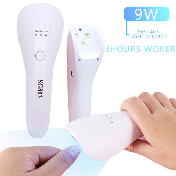 Medicina nova lâmpada de lâmpada LED UV Hine para UV Gel Poliship Curing Lamp 3 LED LED HAVELAÇÃO Lâmpada de unha USB Home Manicure Tool Tool