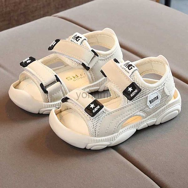 Sandálias para crianças de chinelo meninos verão 2022 Sapatos infantis de 1 a 6 anos sapatos de praia de praia esportes sandalias chaussure enfant size 15-30 240408