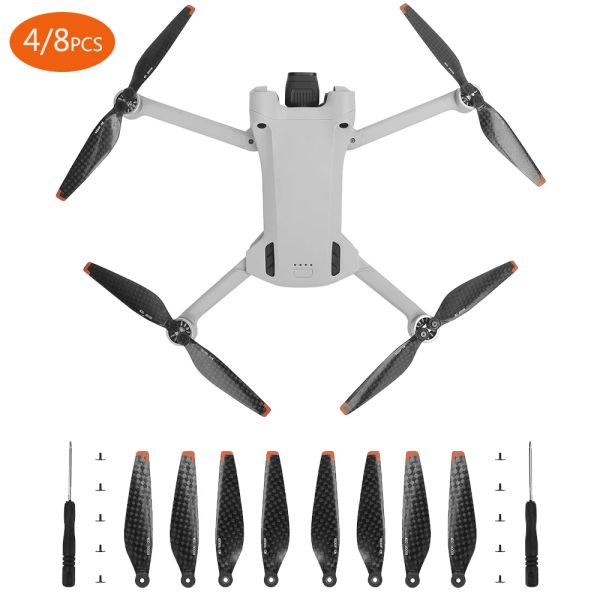 Аксессуары углеродное волокно для DJI Mini 3 Pro Propeller Drone Blade Props крыло для DJI Mini 3 Pro замены пропеллеров аксессуары для дронов