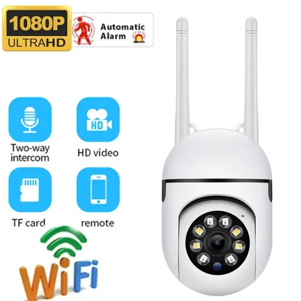 Telecamere 5G PTZ IP Camera 1080p HD HD WiFi CCTV Sorveglianza Camera a colori Vision Night Vision Security Camera da zoom Digital Wireless Camera