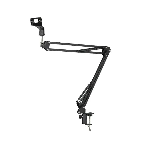 Stand ajustável em suspensão de suspensão de microfone, braço de tesoura Stand para K669 K670 K658 K678 K690, compacto Mic Stand for Broadcasting