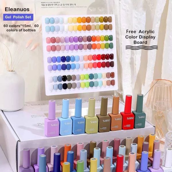 Gel Eleanos 60 Color Gel Solpiclo gel set sansu coreano Gel molto buono per unghie salone senza wipe top cappo