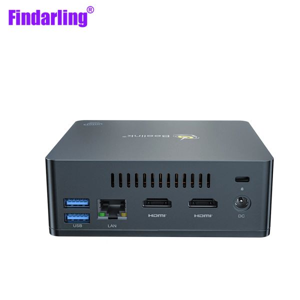 Box Findarling GK35 Windows10 Mini PC 4 GB RAM 64 GB ROM Intel N3350 2.4G/5G WiFi 1000M BT4.0 USB3.0 Win10 Set Top Box Support HDD