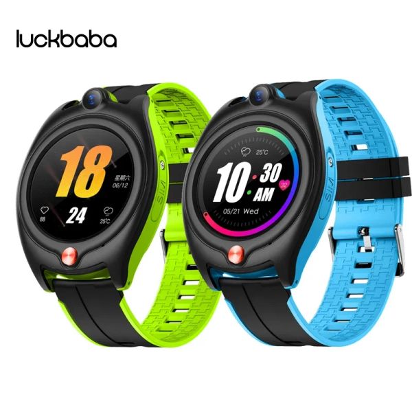 Rastreio inteligente de GPS 4G Localize a freqüência cardíaca de oxigênio no sangue Monitor de pulsewatch Video Video Chamada Lembrete de Fall Phone Watch For Students idosos idosos homem