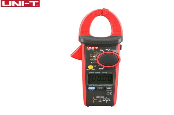 Unità UT216C 600A Metri di morsetto digitale AC DC corrente automatica Multimetri NCV VFC Diede LCD Tester Temperatura Tester OEM4225150