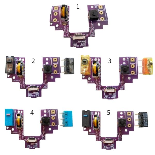 Acessórios Swap Hot para G Pro Pro Wireless Mouse Micro Switch Mouse Button Board Substituição Drop Shipp