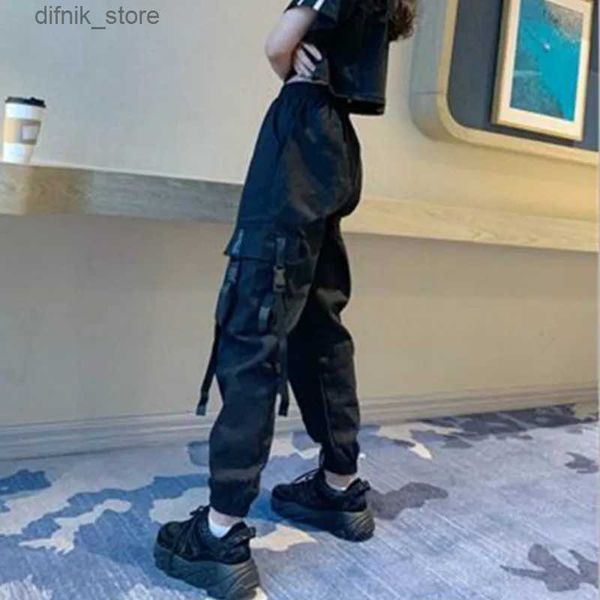 Frauen Jeans Herbst Cargo Hosen Frauen Koreaner Loose Harajuku Hosen Mädchen Insgesamt weibliche Hip Hop Strtwear Hosen Hosen Frauen Kleidung Y240408