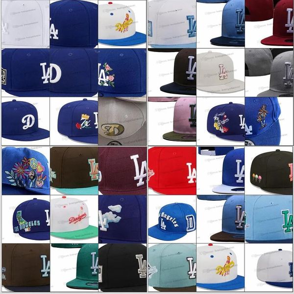 2024 mais recentes 32 equipes masculino Hats Snapback Casquetes Chapeus Árvore clássica Red cinza marrom hip hop rosa Nova York Letra esportiva letra plana tampa ajustável Stitch 1988