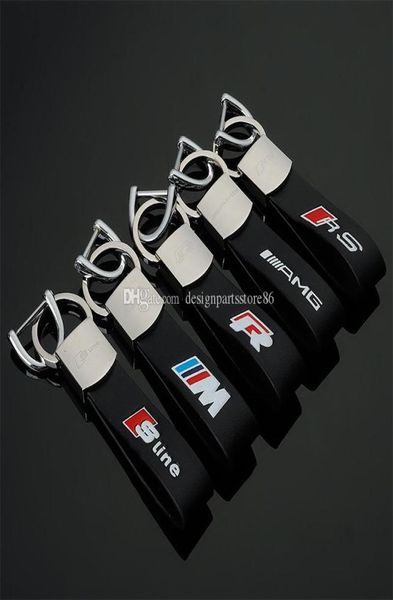 3D CAR CARCHAIN M Performance S Line для BMW M3 M5 E36 E39 F10 F30 для Benz AMG A4 A6 A8 Q3 Q3 Q7 Металлический кольцо.