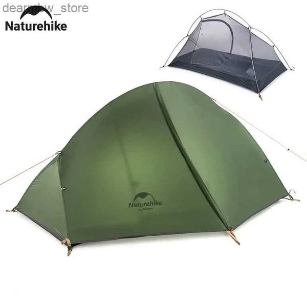 Палатки и укрытие Naturehike Cycling Tent 1 человек палатка сверхлегкая велосипедная палатка с двумя слоями рыбалка 4 сезона Водонепроницаемое на открытом воздухе палатка L48 L48