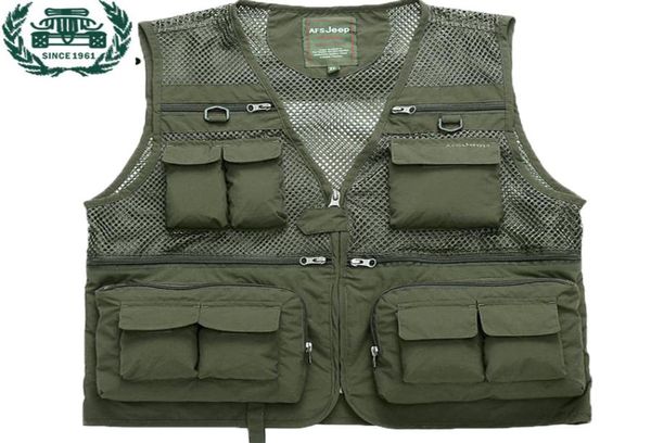 Zhan di Ji Pu Brand Tactical Men 2017 New chegada Multipockets POGRAFIA CAMERAMAN VEST 596559871