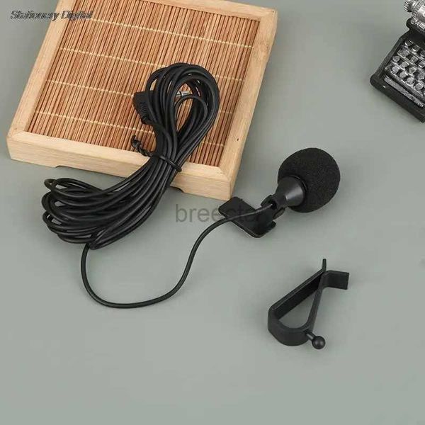 Mikrofonlar Yeni Mini Profesyoneller Araba Ses Mikrofonu 3.5mm Jack Mikrofon Stereo Mini Kablolu PC Otomatik Otomobil DVD Radyo 240408