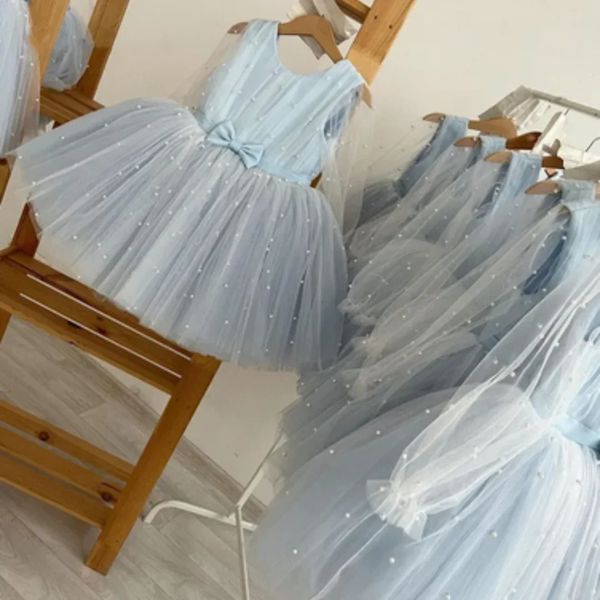 Flower Girl Dresses Butterfly Fluffy Birthday Ball Ball Wedding First Communione Long Formale Wear Events Graduation 240326