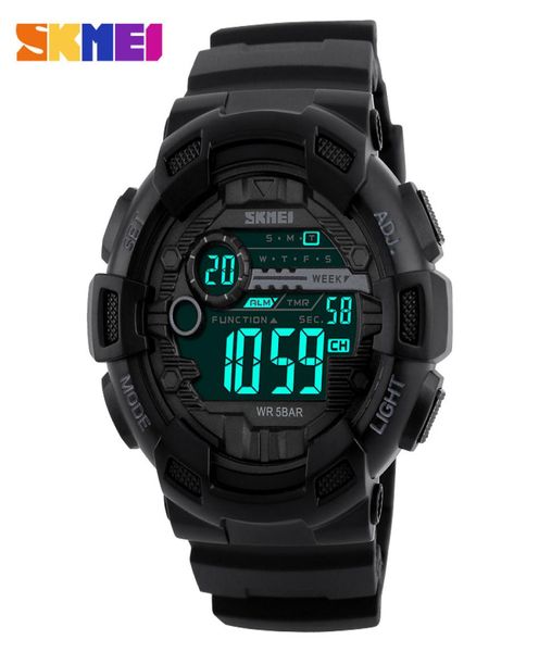 Skmei Erkekler Spor Saati Moda Chronos Geri Sayım Men039S Su Geçirmez LED Dijital Saat Dijital Saat Askeri Saat Relogio Maskulino9707594