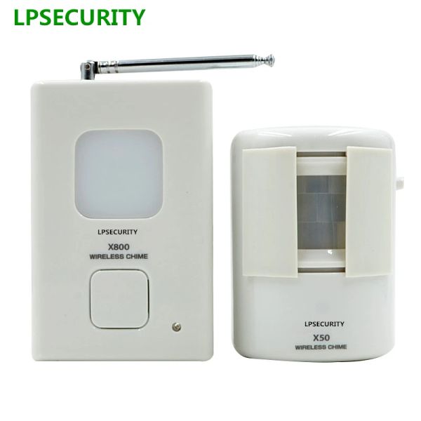 Detector LPSecurity 200m Entrada sem fio Entrada Loja Porta Pir Sensor de movimento do chime Bell Detector sem fio Door da campainha da casa