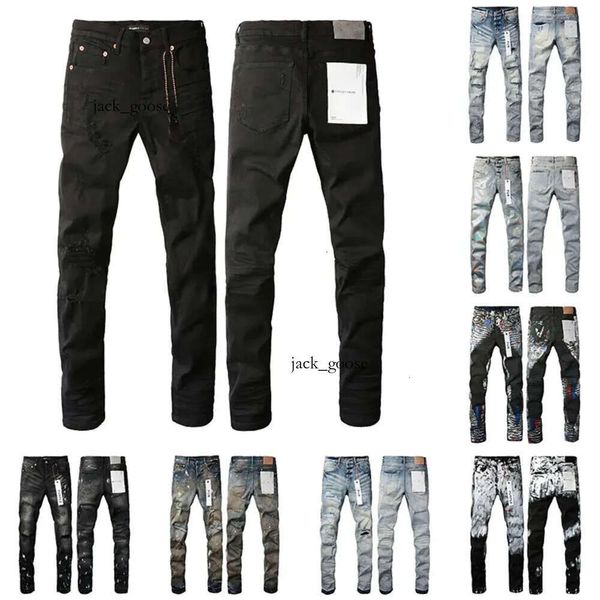 Calça jeans Designer masculino Jeans Jeans Straight Rise Desenge