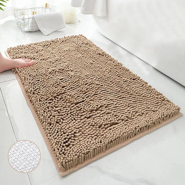 Tapetes de tapete de porta absorvente tapete de borracha de baixo perfil de baixo perfil para entrada lavável Lavagem de lã de lã de lã de lã de lã