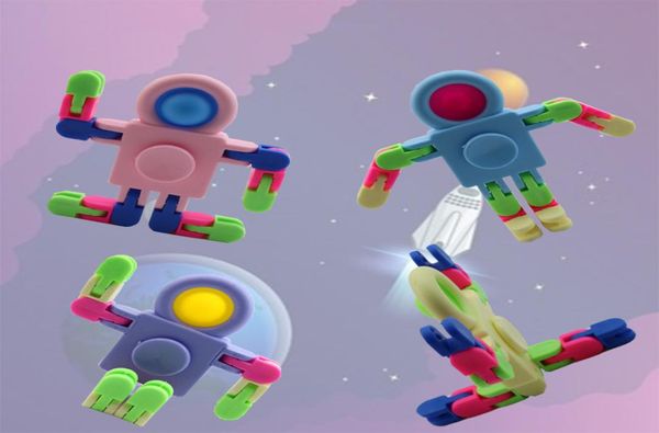 Игрушки астронавты отслеживают Spinner Sensory Toys Game Game Snake Buzzles для подростков для подростков для взрослых.