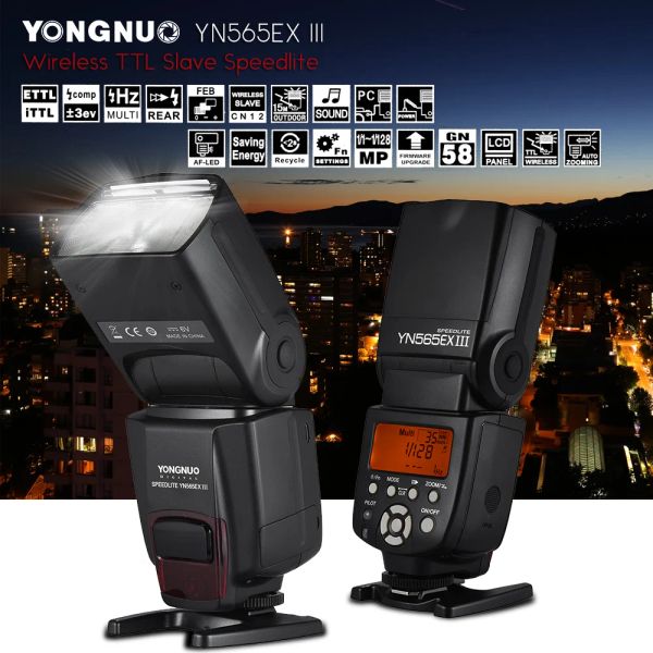 Accessori Yongnuo YN565EX III/C/HD Wireless TTL Flash Speedlite per Nikon D7500 D7200 D7100 D5600 Canon 500D 550D DSLR Camera