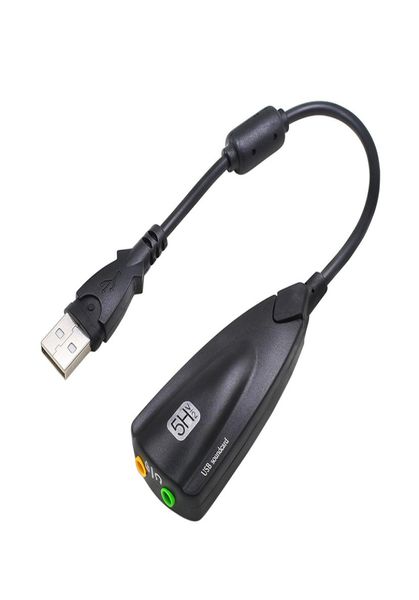 USB Sound Card Virtual 7.1 externe USB O -Adapter USB an Jack 3,5mm Micphone -Schallkarte für Laptop Notebook New7174073