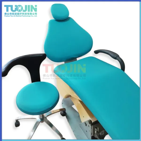 Pillow Dental Chairate Tampa de assento 4pcs/1 conjunto de cadeira odontológica unidade de cadeira lavável Dentista à prova de poeira banco de banco de laço protetor de capa de travesseiro